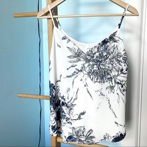 Aritzia summer top in inky print